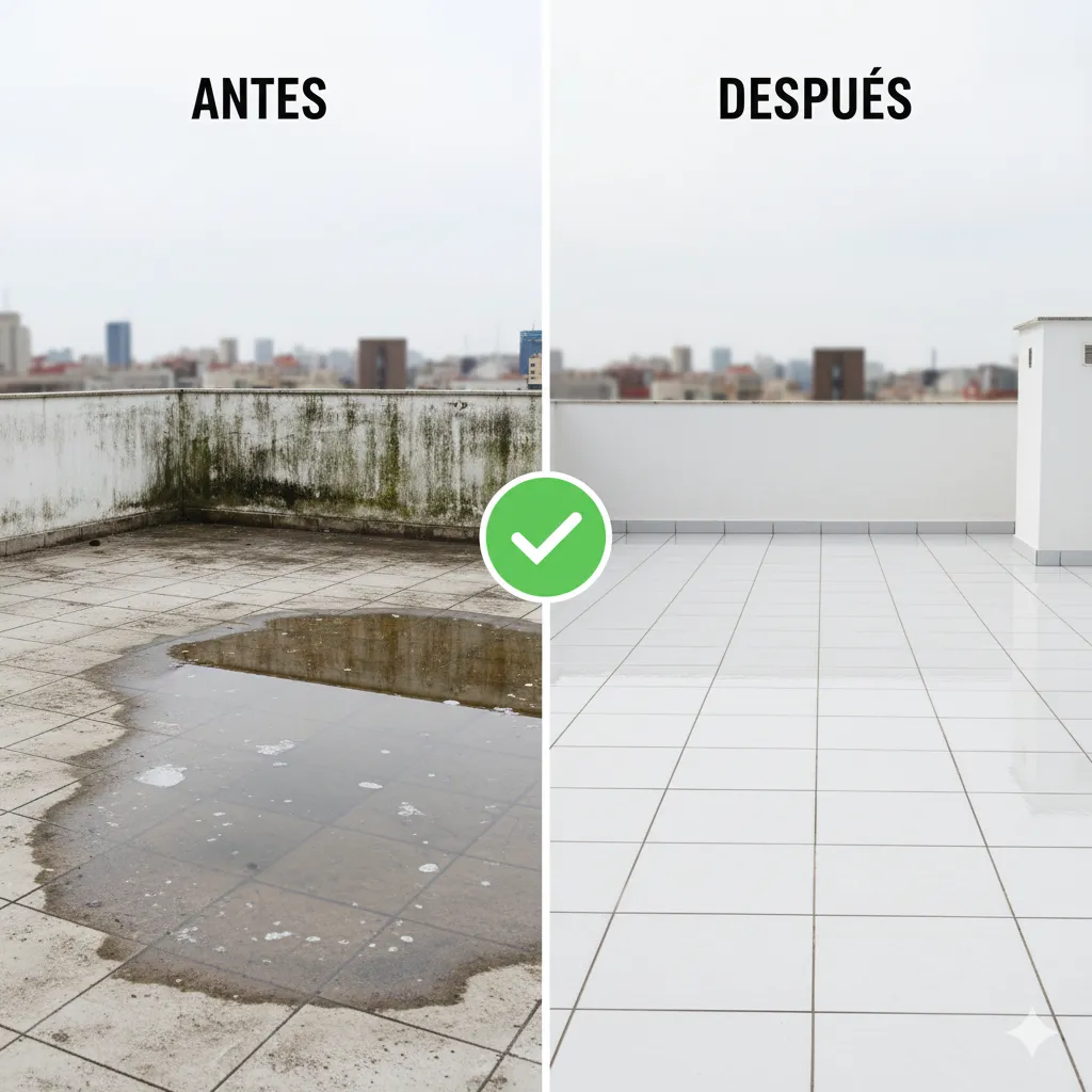 Filtraciones en cubierta